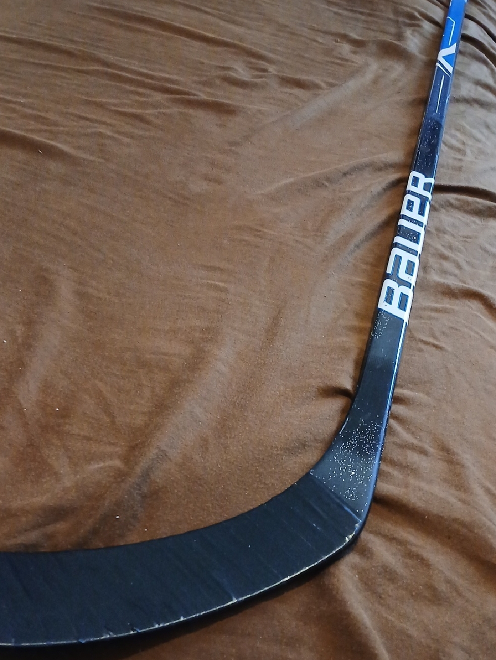 Bauer Black Hockey Stick with Blue Logo P92/80 FLEX